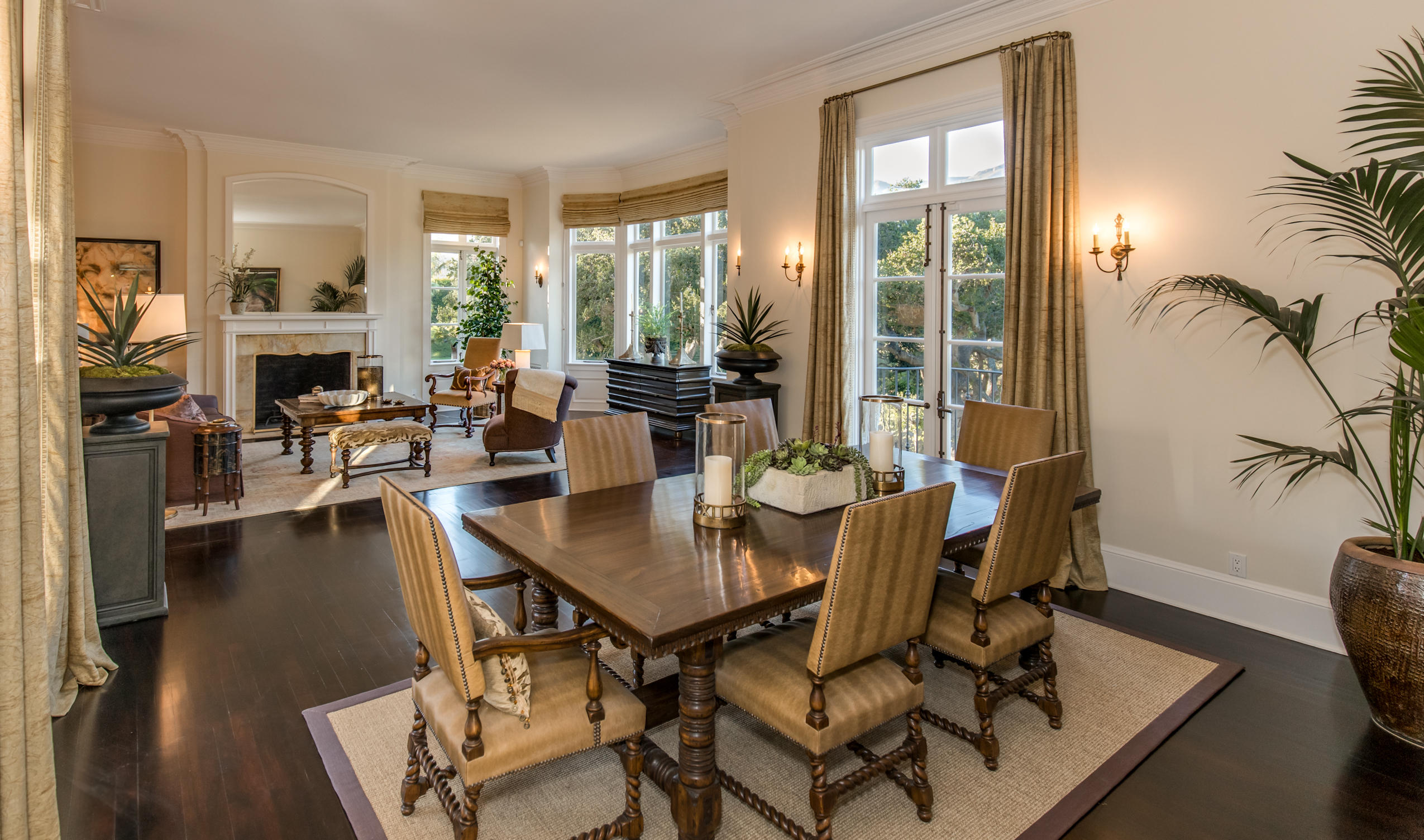 1041 Mission Ridge Road Santa Barbara, CA 93103 - Photo 7 of 31 Living and dining room