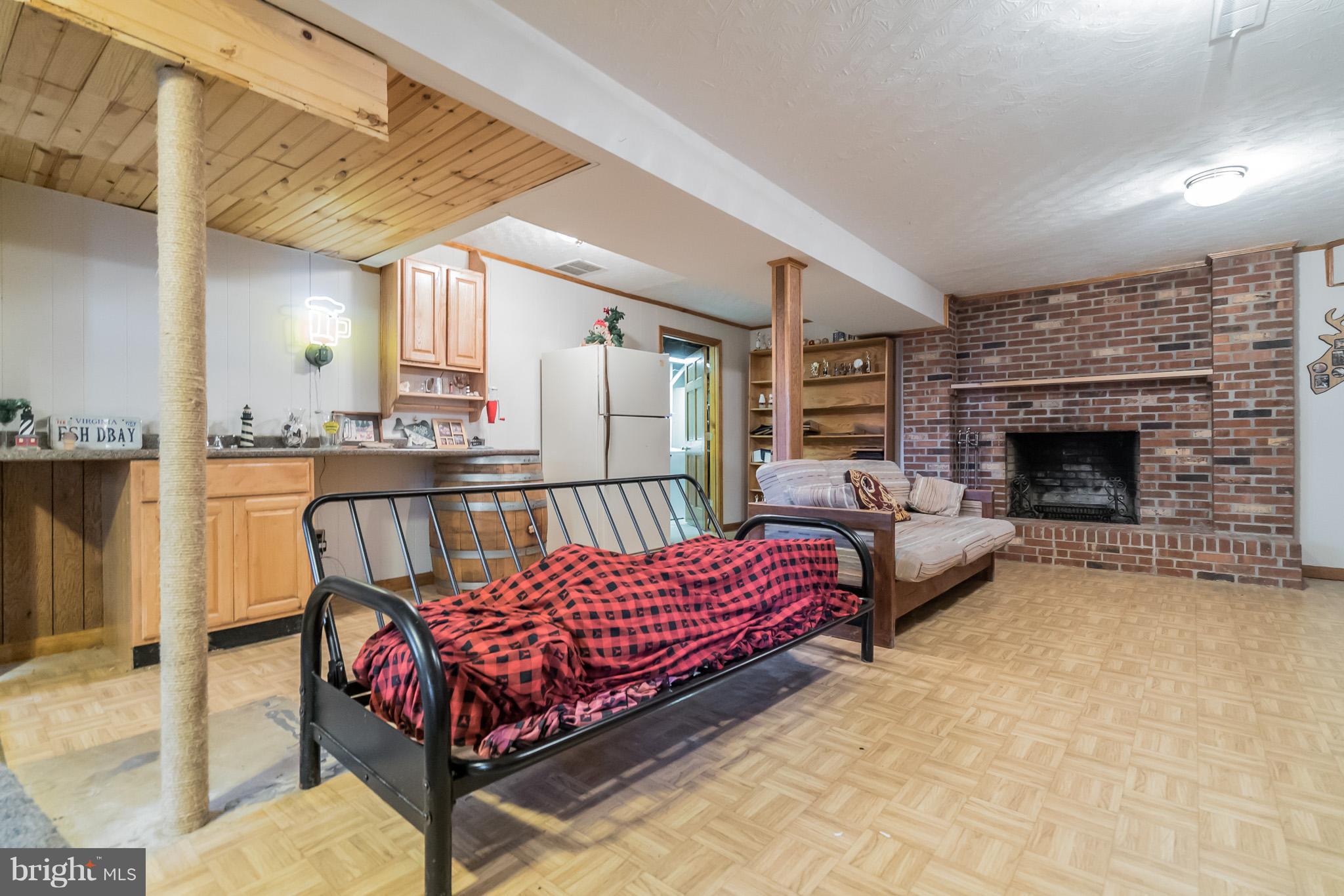 10600 Alum Springs Road Culpeper, VA 22701 - Photo 22 of 30 Basement with wood burning fire place