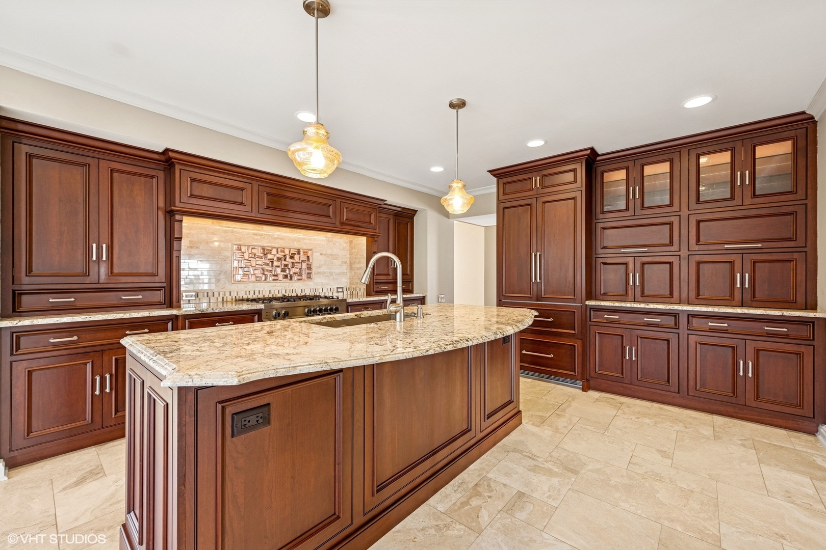 6418 Apache Drive Indian Head Park, IL 60525 - Photo 5 of 35 a kitchen with stainless steel appliances granite countertop counter space a sink and cabinets