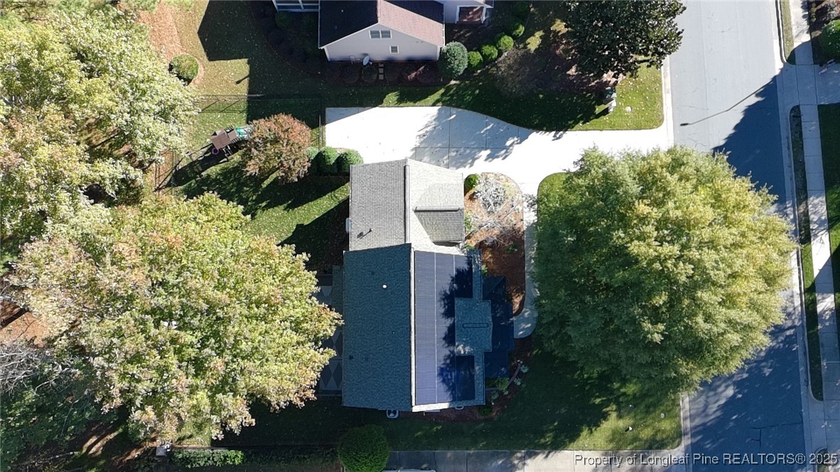 218 Waterville Street Raleigh, NC 27603 - Photo 48 of 49 an aerial view of a house with a yard
