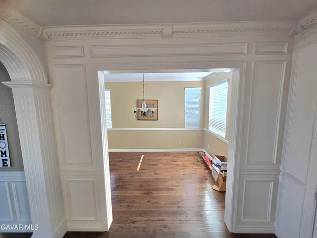 a view of an front door