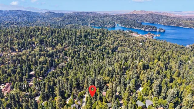 a view of city and mountain