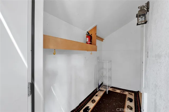 a room with storage and utility