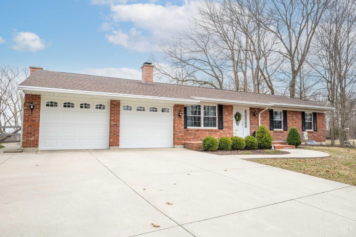 Ranch Home with partially finished basement.