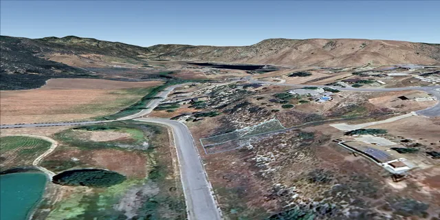 a view of a house with a mountain