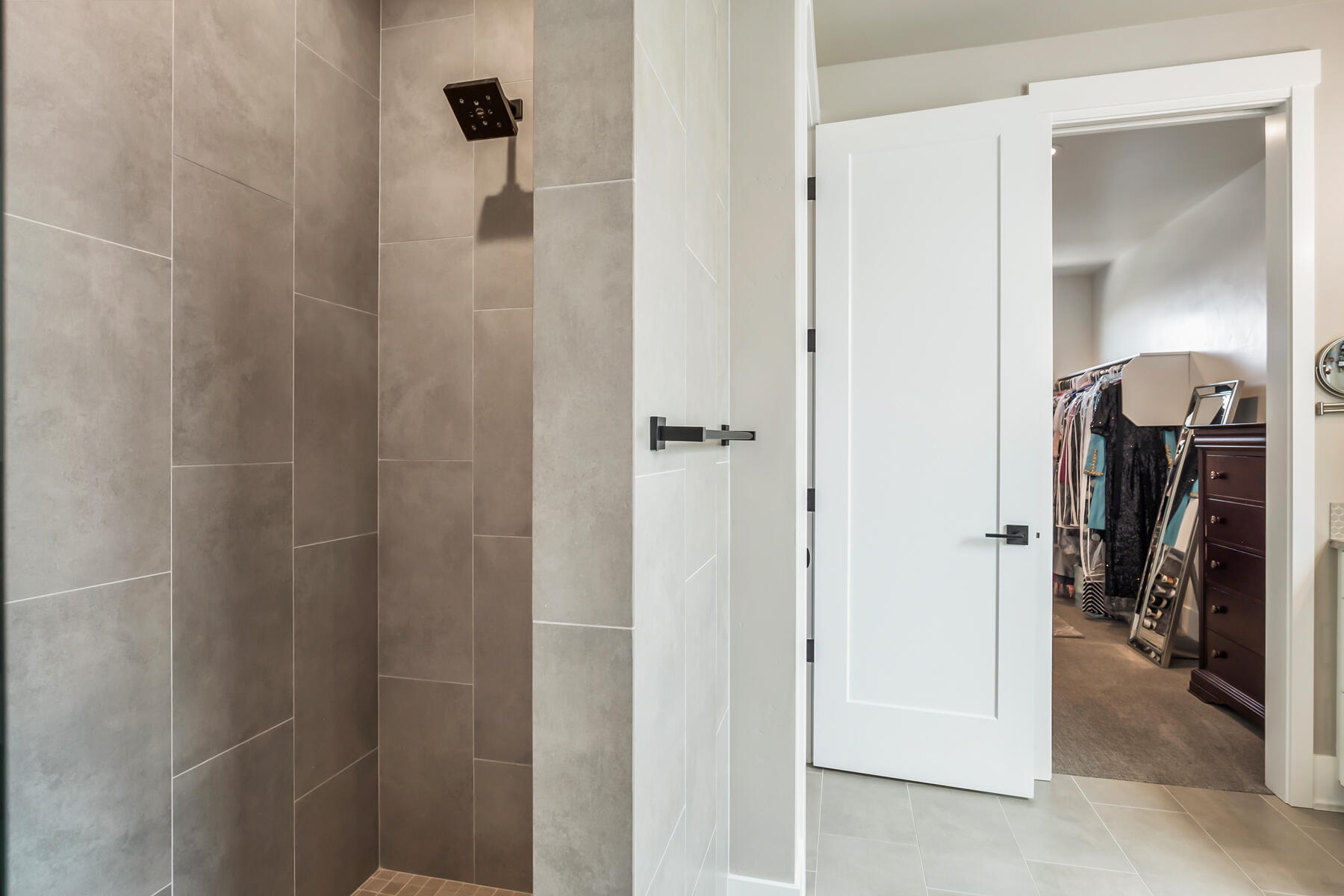 3048 Northwest Hidden Rdg Drive Bend, OR 97703 - Photo 33 of 50 Walk-in shower in the primary bathroom