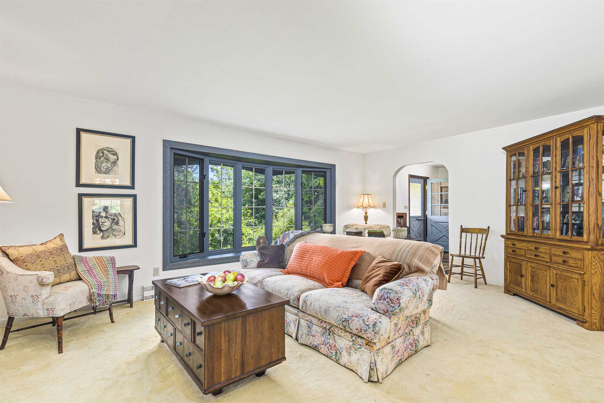 7 Kerr Road Rhinebeck, NY 12572 - Photo 4 of 21 a living room with furniture and a large window