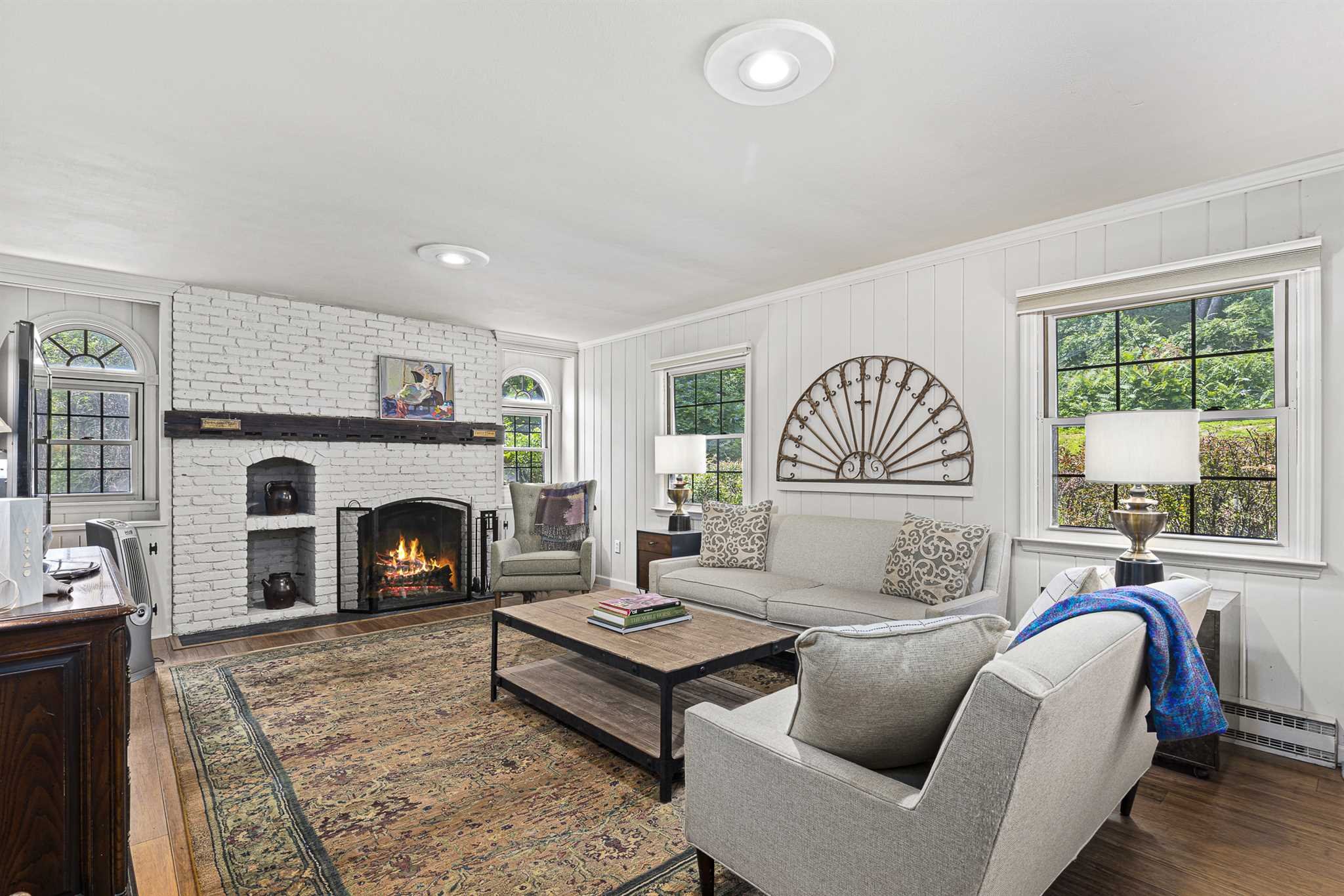 7 Kerr Road Rhinebeck, NY 12572 - Photo 10 of 21 a living room with furniture and a fireplace