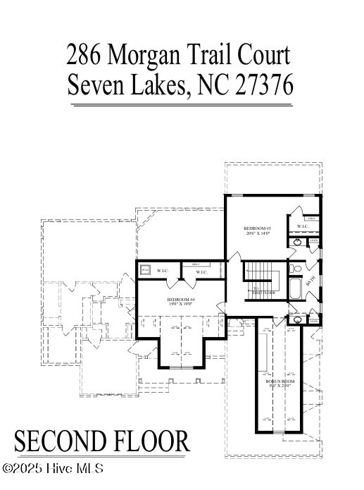 286 Morgan Trail Court West End, NC 27376 - Photo 63 of 66 Floor plan - upstairs
