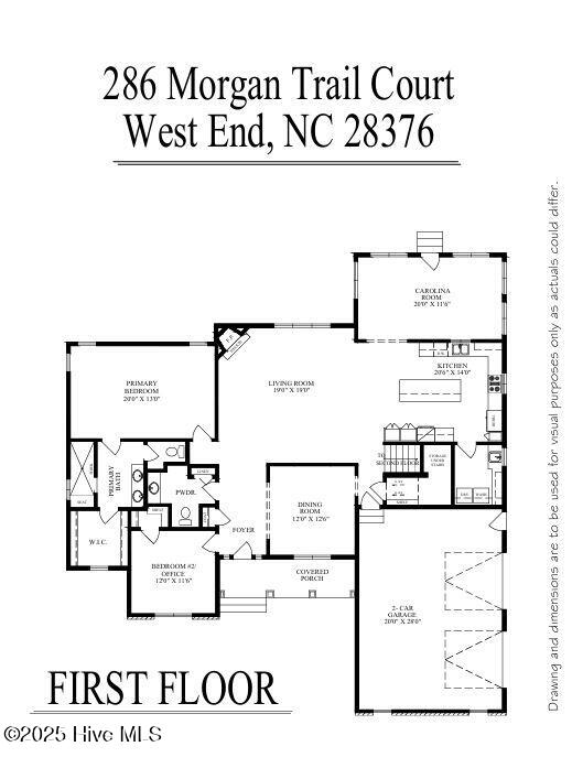 286 Morgan Trail Court West End, NC 27376 - Photo 65 of 66 Floor plan - main level