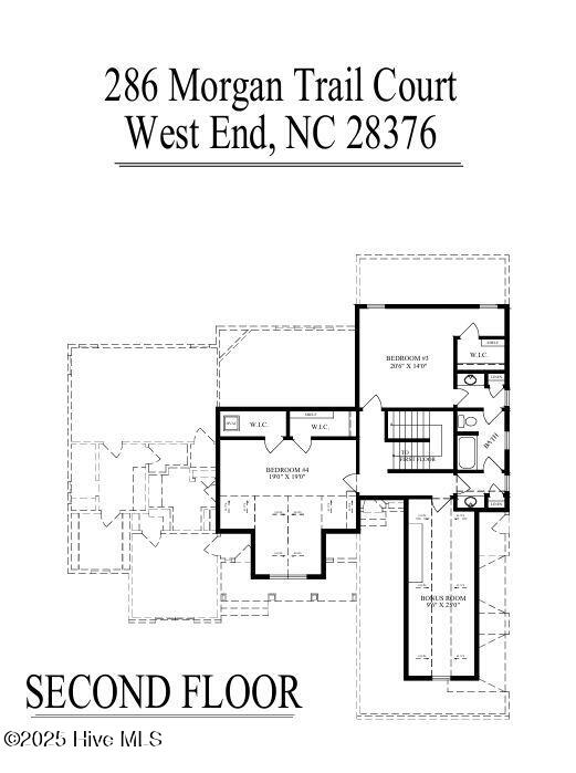 286 Morgan Trail Court West End, NC 27376 - Photo 66 of 66 Floor plan - upstairs