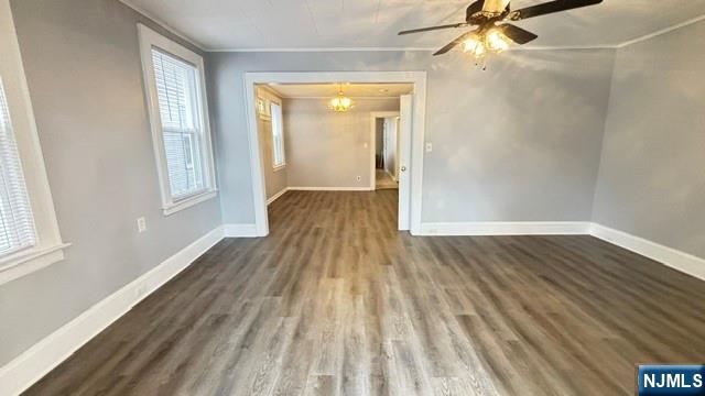 760 Hamilton Street, Unit 1 Harrison, NJ 07029 - Photo 3 of 23 a view of empty room with wooden floor and fan