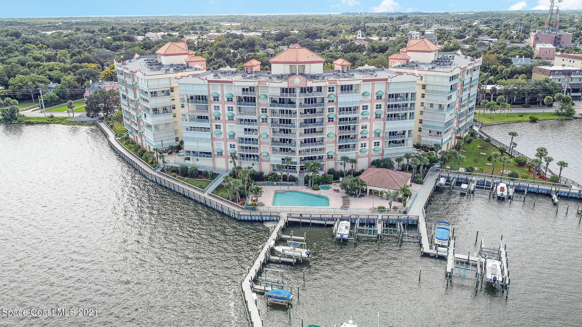 100 Riverside Drive, Unit 705 Cocoa, FL 32922 - Photo 39 of 39 a view of a city with tall buildings