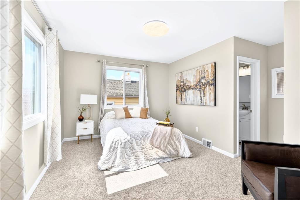 731 Chartiers Street Bridgeville, PA 15017 - Photo 34 of 48 a bedroom with a bed and a window