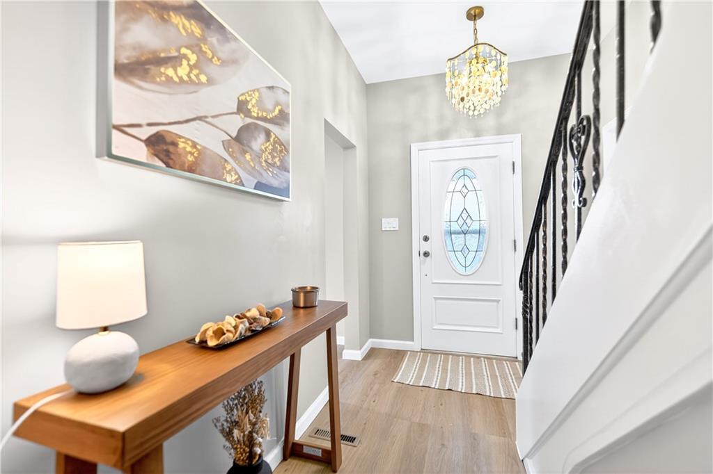 731 Chartiers Street Bridgeville, PA 15017 - Photo 8 of 48 a dining room with wooden floor