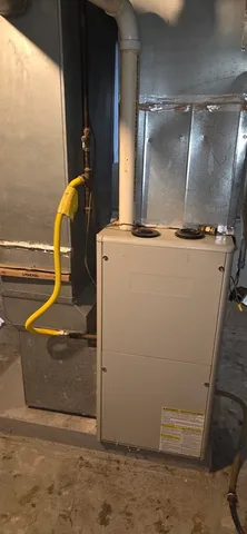 a close view of water heater room