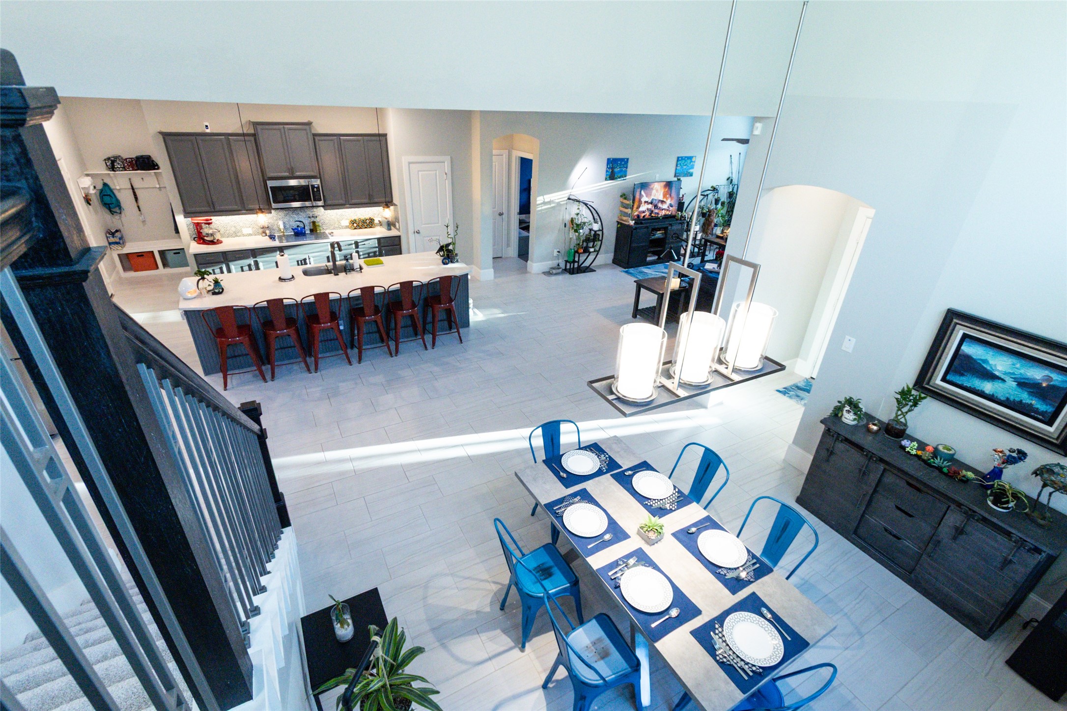 32106 Aspen Grove Court Spring, TX 77386 - Photo 13 of 28 a view of a dining room with furniture and a chandelier