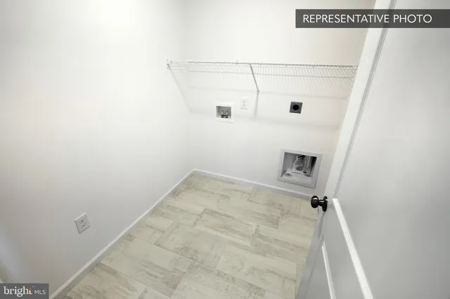 a view of a room with rack on the wall