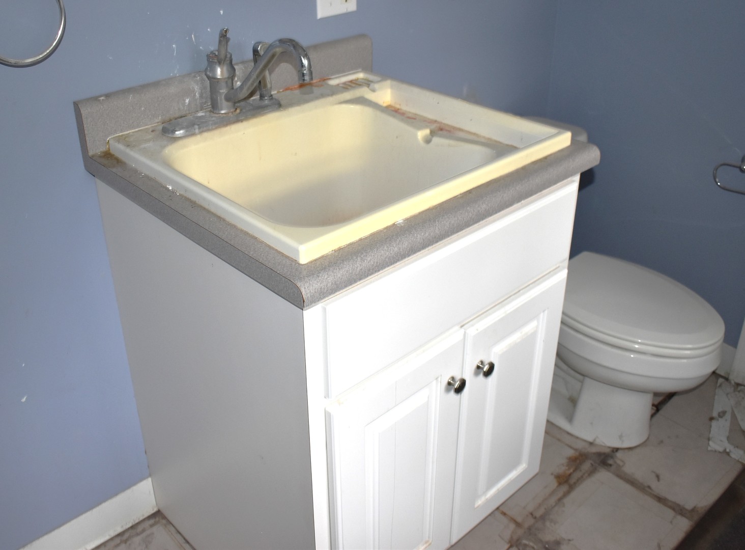 532 1st Street Marseilles, IL 61341 - Photo 20 of 24 a bathroom with a sink and a toilet