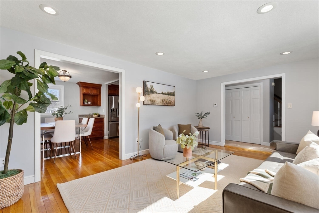72 Grassland Street Lexington, MA 02421 - Photo 6 of 37 a living room with furniture potted plant and wooden floor