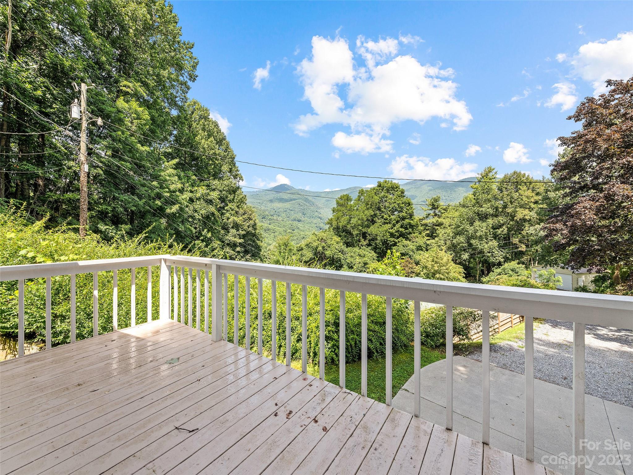 434 Red Bank Road Waynesville, NC 28786 - Photo 14 of 30 a view of balcony with wooden floor