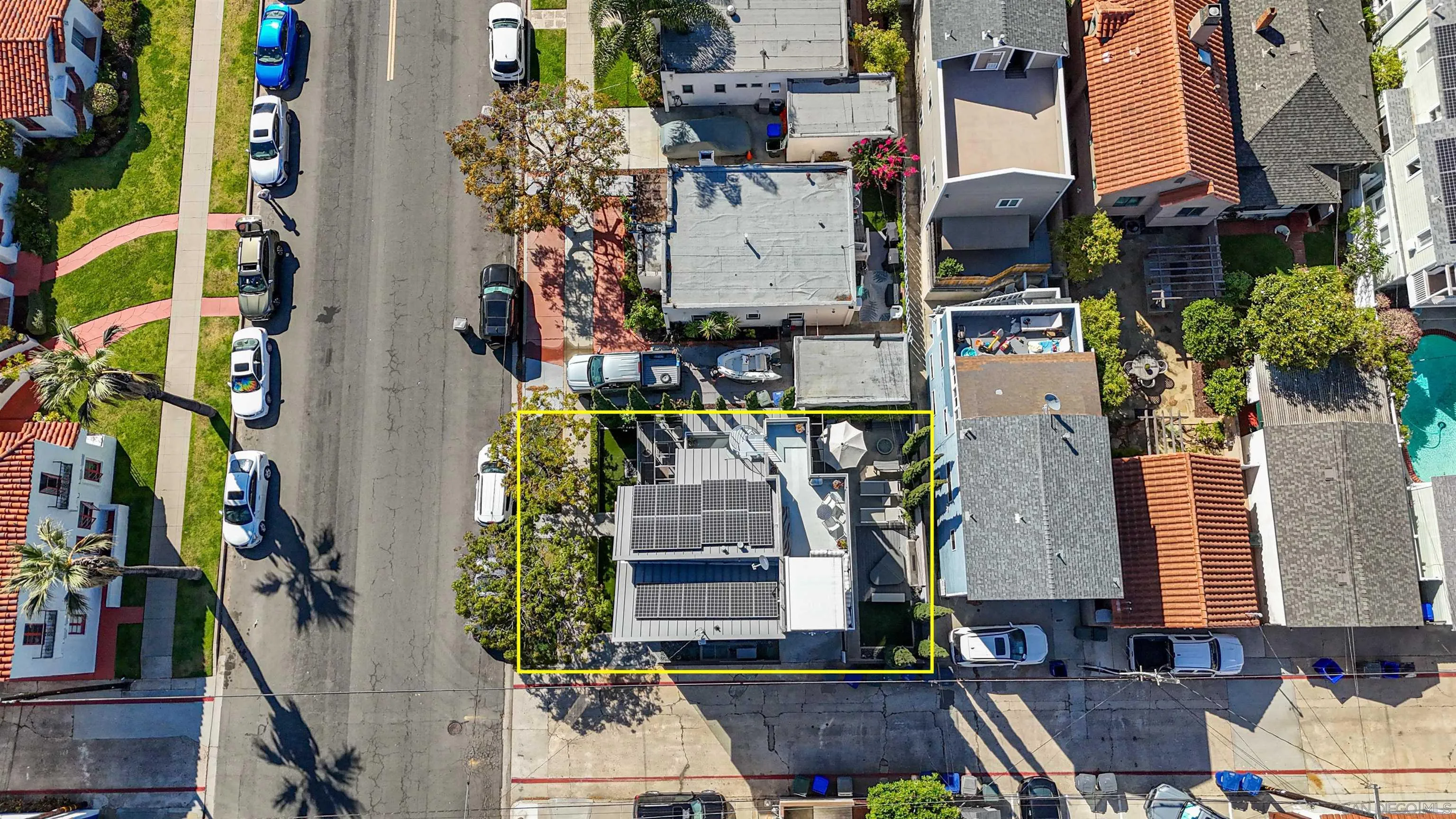 911 9th Street Coronado, CA 92118 - Photo 44 of 45 an aerial view of multi story residential apartment building with yard
