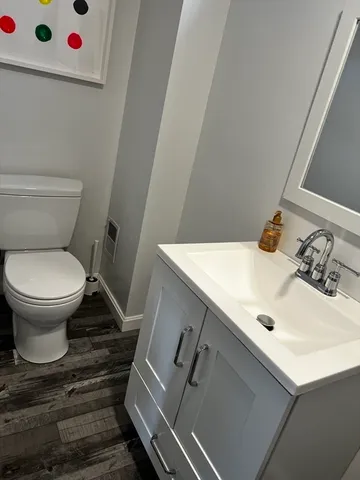 a bathroom with a sink and a toilet