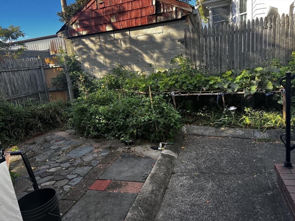 15 Neptune St Court Lynn, MA 01905 - Photo 31 of 35 a backyard of a house with lots of green space and plants