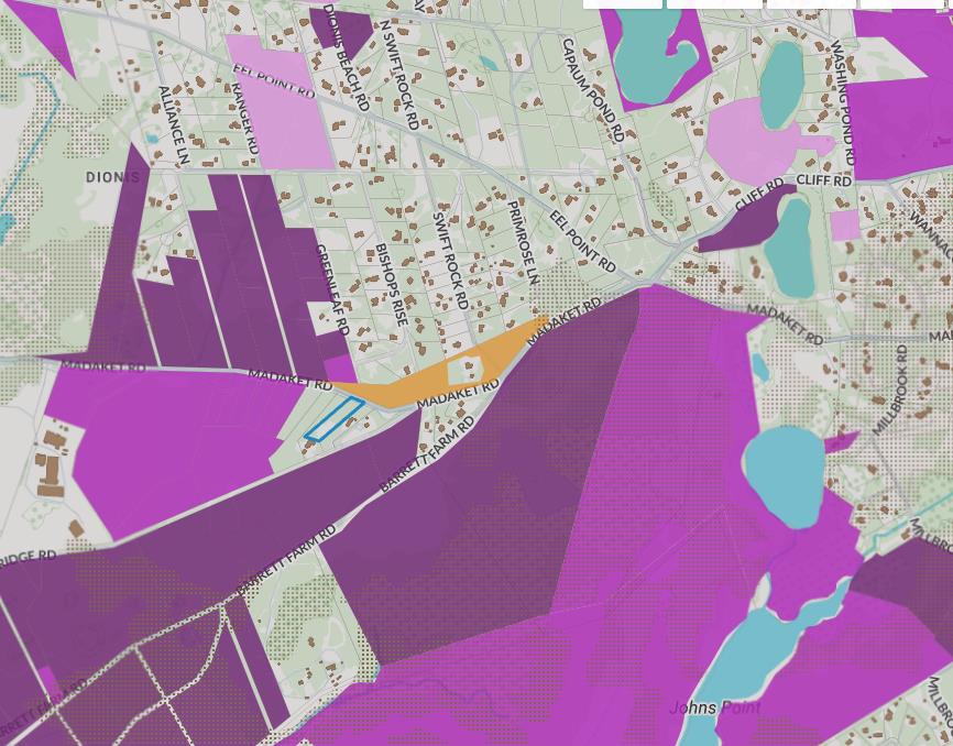 158 Madaket Road Nantucket, MA 02554 - Photo 12 of 12 purple areas are hundreds of acres of conservation land