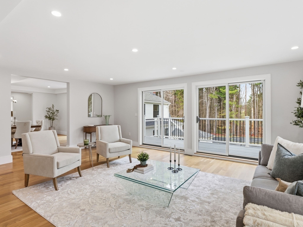 22 Lincoln Road Lincoln, MA 01773 - Photo 23 of 42 a living room with furniture and floor to ceiling windows