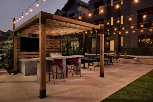 a view of a big room with chairs