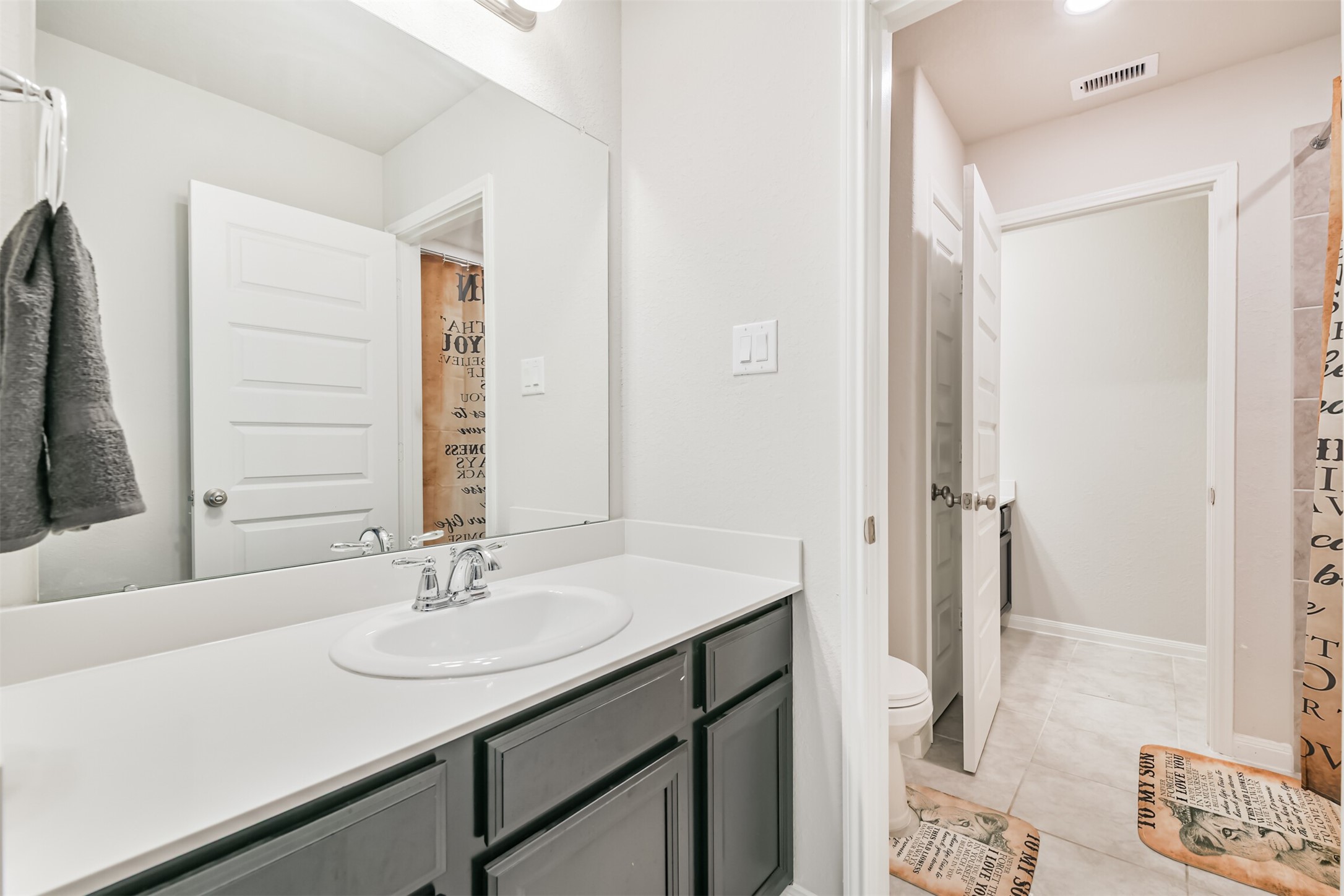 918 Pismo Lane Rosharon, TX 77583 - Photo 34 of 44 a bathroom with a sink and a mirror