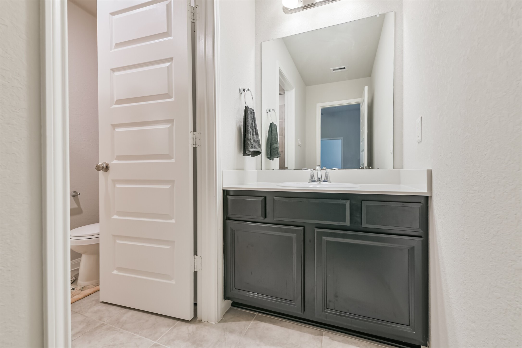 918 Pismo Lane Rosharon, TX 77583 - Photo 35 of 44 a bathroom with a sink and a mirror