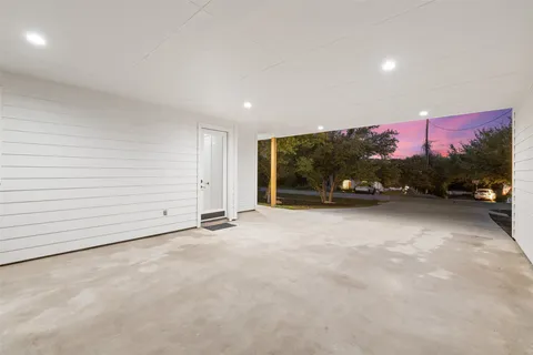 an aerial view of a house with mountain view