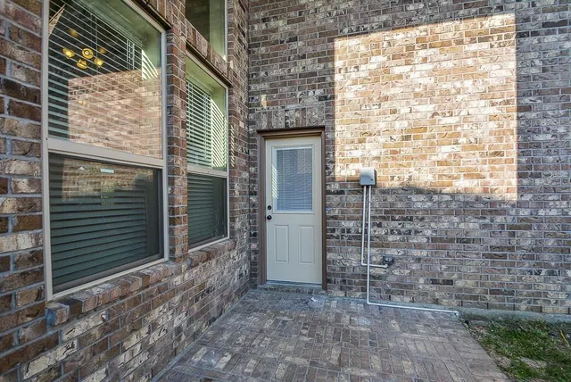 a view of front door of house