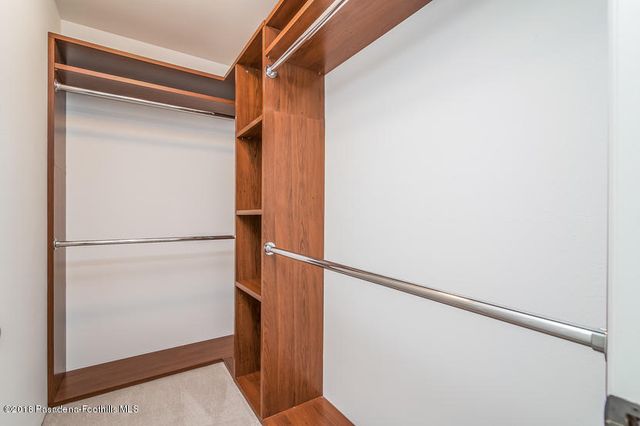 a view of a walk in closet