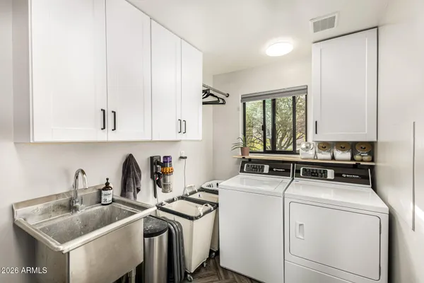 a room with storage and utility