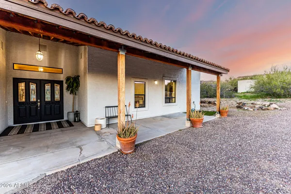 a view of an entrance to house