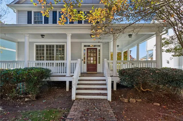 a front view of a house