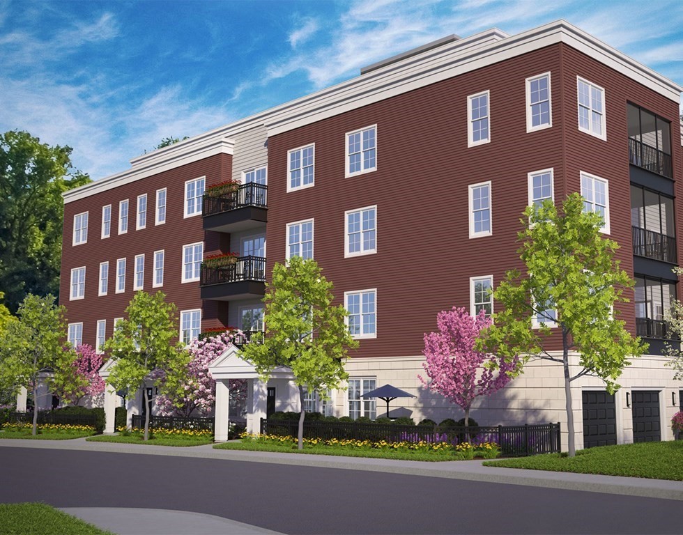 a front view of a building