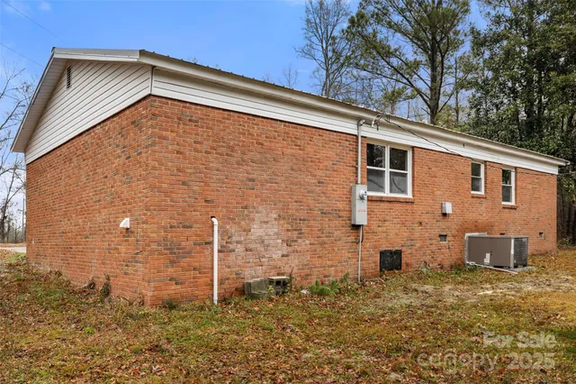 a backyard of a house
