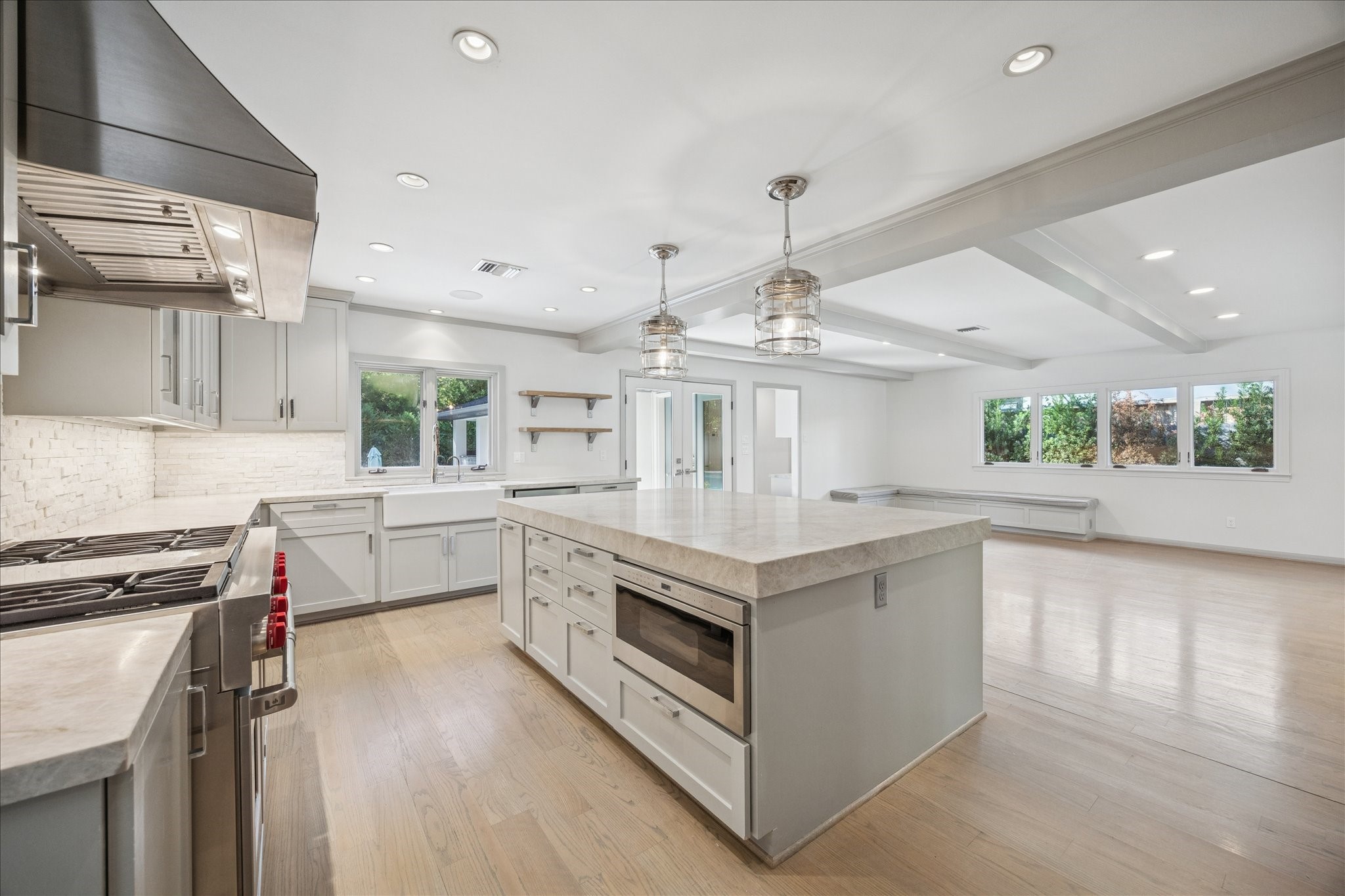 547 3 Corners Drive Hunters Creek Village, TX 77024 - Photo 3 of 17 a kitchen with a stove a sink and a refrigerator