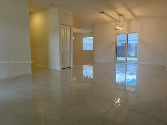 a view of a chandelier fan