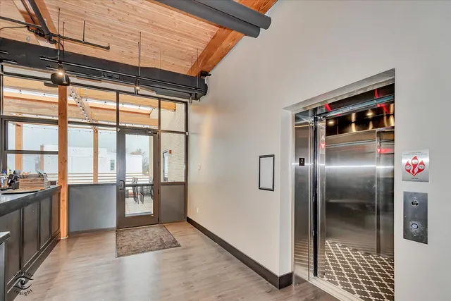 a view of a furniture from a balcony