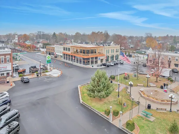 a view of a city from a terrace
