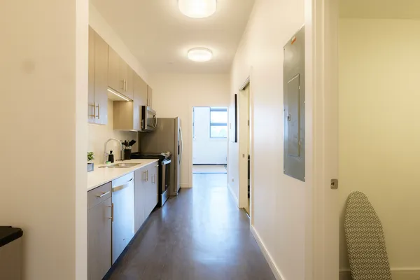 a room with furniture and a window