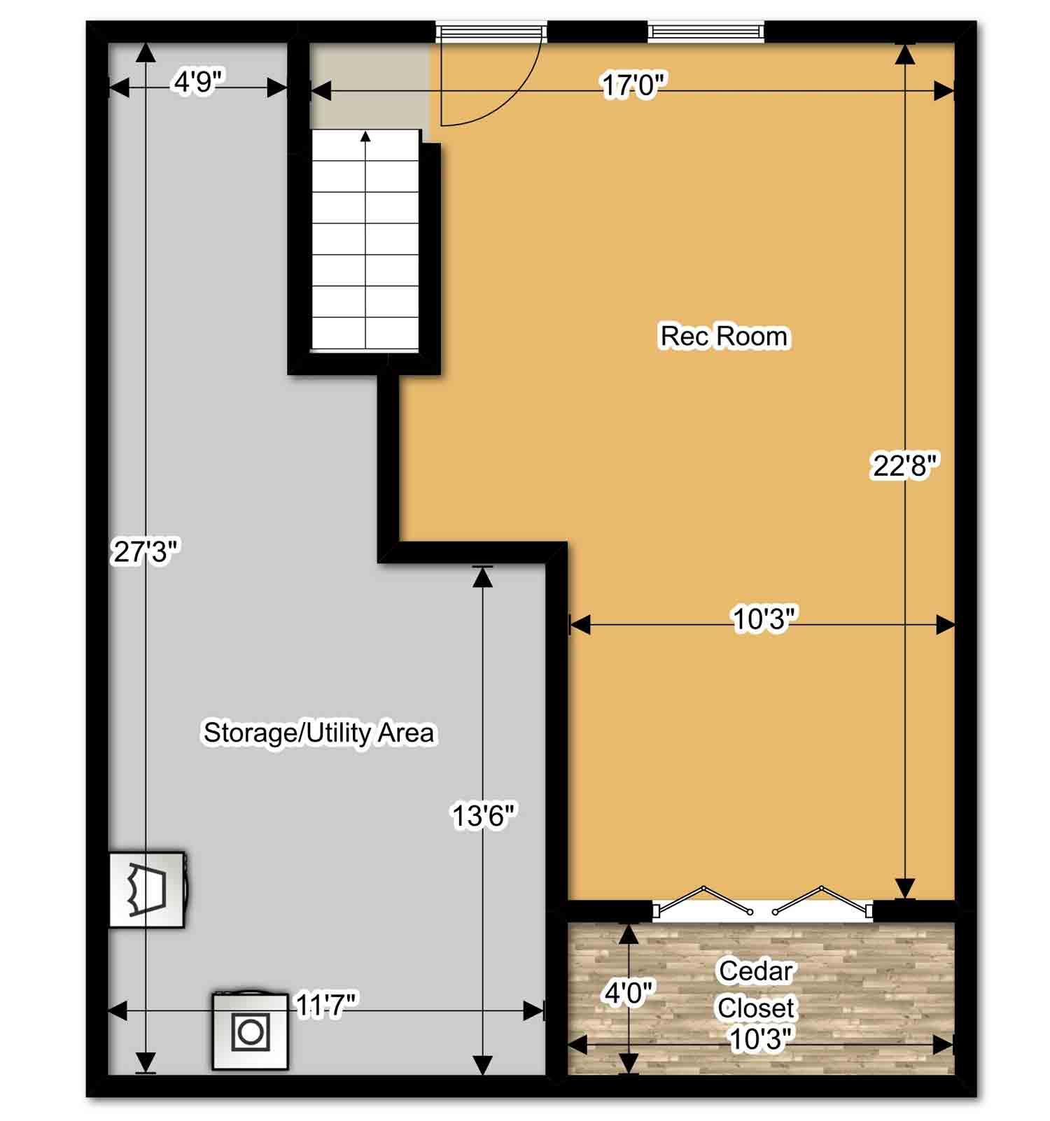 1839 Atkinson Hollow Road Vinton, VA 24179 - Photo 63 of 63 basement-floor-plans-ahr.jpg