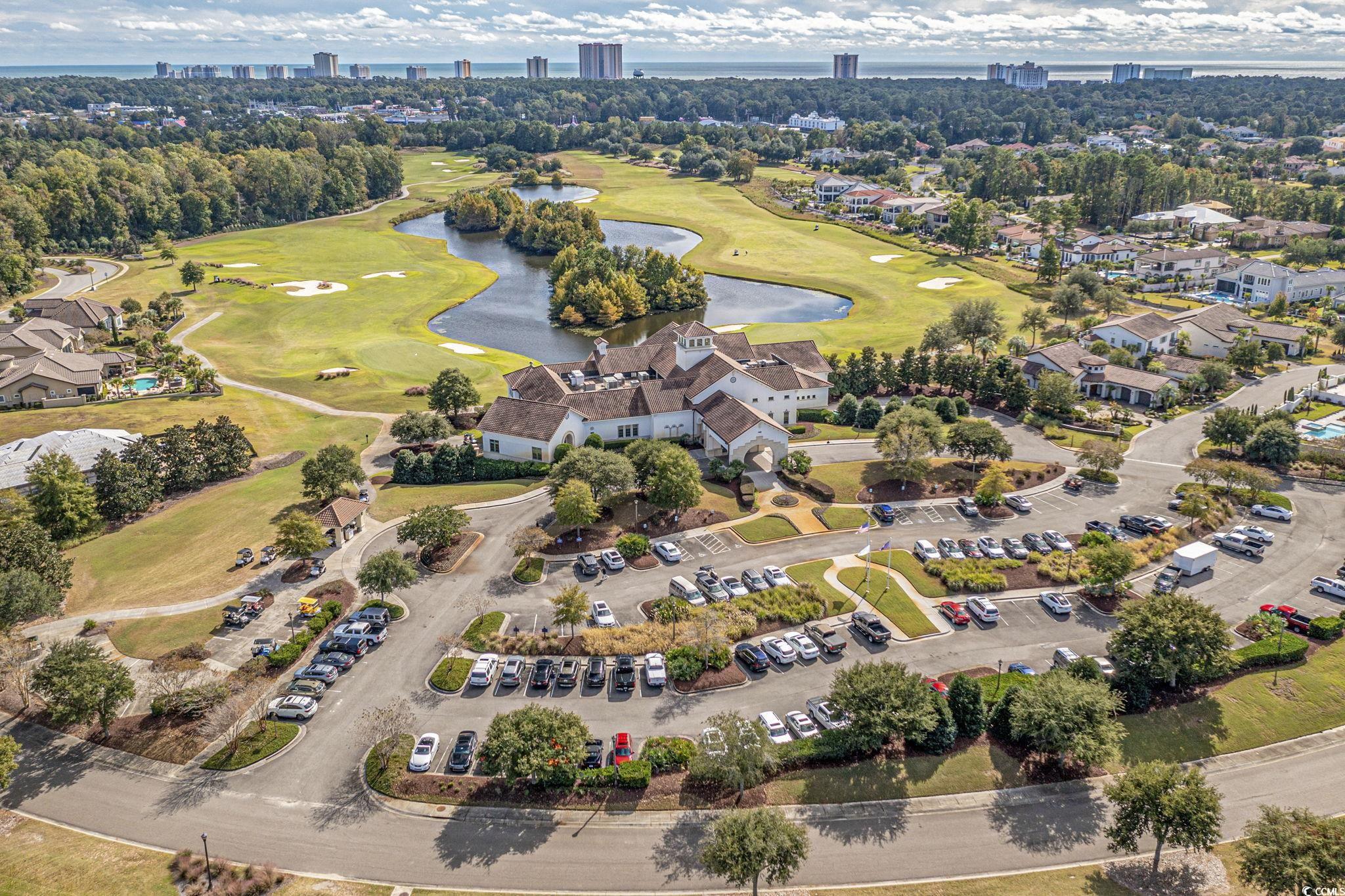 9891 Bellasera Circle Myrtle Beach, SC 29579 - Photo 35 of 40 Aerial view of property's location featuring a local golf course and nearby suburban area