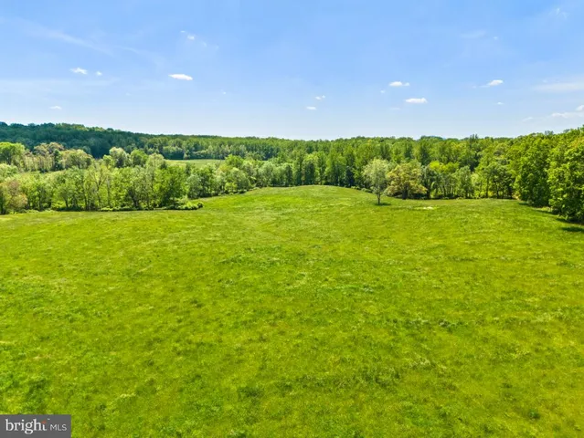 a view of a big yard with green space