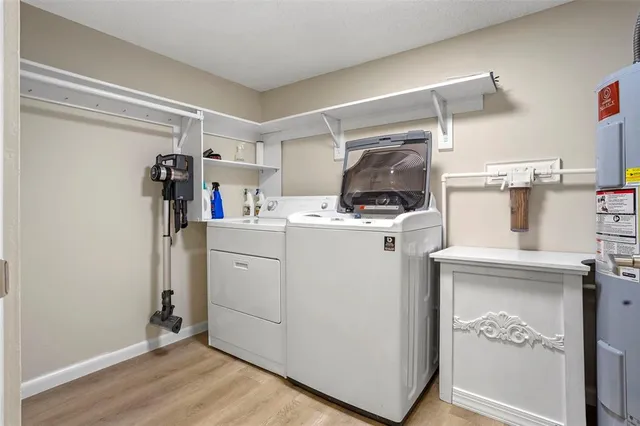 a room with storage and utility